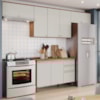 Cozinha Modulada 5 Pecas 280 cm Requinte Nature Areia Henn