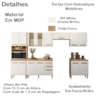 Cozinha Modulada 6 Peças 17008 Freijo Off White Cristal Nicioli