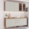 Cozinha Modulada 6 Pecas 200 cm Requinte Nature Areia Henn