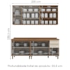 Cozinha Modulada 6 Pecas 200 cm Requinte Nature Areia Henn