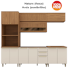Cozinha Modulada 6 Pecas 272 cm Requinte Nature Areia Henn