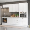Cozinha Modulada 7 Pecas 272 cm CE790 Americana Branco Calcare Henn