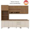 Cozinha Modulada 7 Pecas 272 cm Requinte Nature Areia Henn