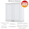 Cozinha Modulada 7 Pecas 280 cm CE791 Americana Branco Calcare Henn