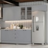 Cozinha Modulada 7 Pecas 280 cm CE791 Americana Cinza Calcare Henn