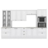 Cozinha Modulada 7 Pecas 343 cm CE172 Americana Branco Calcare Henn