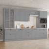 Cozinha Modulada 7 Pecas 343 cm CE172 Americana Cinza Calcare Henn