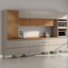 Cozinha Modulada 8 Pecas 370 cm Ripado DP3701 Nogueira Nude Prime Demartez