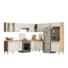 Cozinha Modulada 9 Peças 17018 Freijo Off White Cristal Nicioli