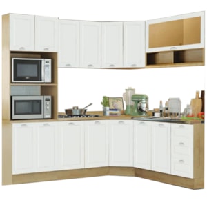 Cozinha Modulada 9 Pecas 225X195 cm DENV Branco Rivera Dtall