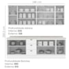 Cozinha Modulada 9 Pecas 240 cm CE856 Americana Branco Calcare Henn
