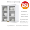 Cozinha Modulada 9 Pecas 240cm CE856 Americana Branco Nature Henn