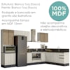Cozinha Modulada 9 Peças MDF Kali Bianco Toq Bianco Toq Nicioli