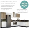 Cozinha Modulada 9 Peças MDF Kali Bianco Toq Branco Uv Nicioli