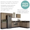 Cozinha Modulada 9 Peças MDF Kali Carvalho Toq Carvalho Toq Nicioli