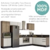 Cozinha Modulada 9 Peças MDF Kali Carvalho Toq Off White Cetim Nicioli