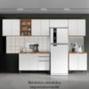 Cozinha Modulada Armario Aereo 3 Pecas Cinamomo Branco ARMoveis