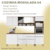 Cozinha Modulada Completa 05 Peças 20058 Atacama Branco ARMoveis