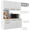 Cozinha Suspensa 6 Portas 163 cm MDP Carol Branco ARMoveis
