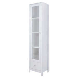 Cristaleira 1 Porta Vidro 1 Gaveta 180x43 cm E962 Branco Dtall Cristaleira 1 Porta Vidro 1 Gaveta 180x43 cm E962 Branco Dtall