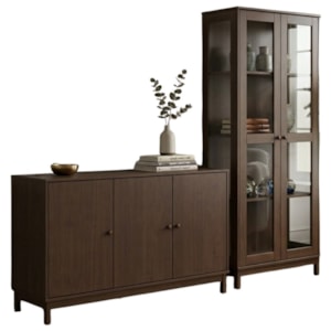 Cristaleira 1963 E Buffet Balcao 1962 Madeira Macica Taeda Cafe Festra