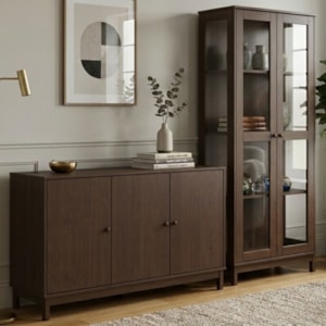 Cristaleira 1963 E Buffet Balcao 1962 Madeira Macica Taeda Cafe Festra