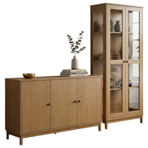 Cristaleira 1963 E Buffet Balcao 1962 Madeira Macica Taeda Freijo Festra