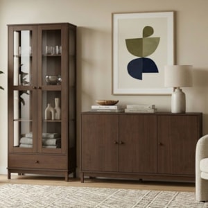 Cristaleira 1964 E Buffet Balcao 1962 Madeira Macica Taeda Cafe Festra