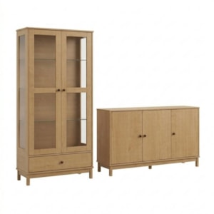 Cristaleira 1964 E Buffet Balcao 1962 Madeira Macica Taeda Freijo Festra