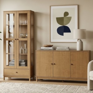 Cristaleira 1964 E Buffet Balcao 1962 Madeira Macica Taeda Freijo Festra