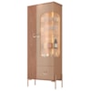 Cristaleira 2 Portas Com LED 1 Gaveta Stella 180X72 cm Fendi Freijo BECHARA