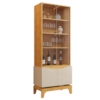Cristaleira 4 Portas 182x74 cm Joile Cedro Off White DJ MOVEIS