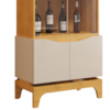 Cristaleira 4 Portas 182x74 cm Joile Cedro Off White DJ MOVEIS