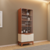 Cristaleira 4 Portas 182x74 cm Joile Freijo Off White DJ MOVEIS