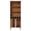 Cristaleira 4 Portas 183x70 cm Jurere Off White Matte Freijo Colibri