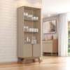 Cristaleira 4 Portas Madri 180x70 cm Fendi Freijo BECHARA