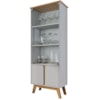 Cristaleira 4 Portas Madri 180x70 cm Off White Cinamomo BECHARA