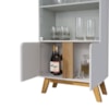 Cristaleira 4 Portas Madri 180x70 cm Off White Cinamomo BECHARA