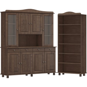 Cristaleira 8 Portas Estante Livreiro Madeira Maciça Cafe Milani Store Cristaleira 8 Portas Estante Livreiro Madeira Maciça Cafe Milani Store