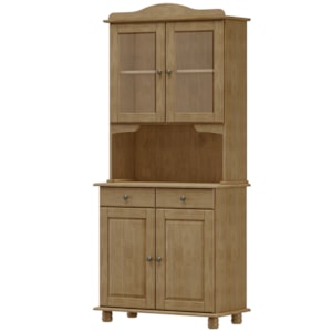 Cristaleira Madeira Maciça 4 Portas 88 cm 8926 Freijo Milani Store Cristaleira Madeira Maciça 4 Portas 88 cm 8926 Freijo Milani Store