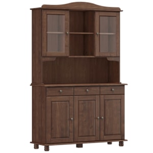 Cristaleira Madeira Maciça 5 Portas 129 cm 8925 Cafe Milani Store Cristaleira Madeira Maciça 5 Portas 129 cm 8925 Cafe Milani Store