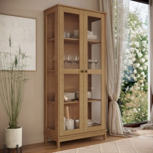 Cristaleira Madeira Macica Taeda 180X80 cm 1963 Freijo Festra