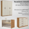 Dormitorio Infantil Completo 3 Peças 99210 Nature Off White PLLA