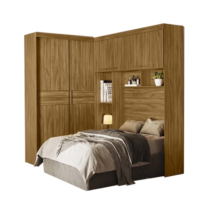 Dormitorio Modulado Casal 6 Portas FL0270 Freijo Moval