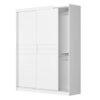 Dormitorio Modulado Casal 6P 242X173 cm Florenca Branco Moval