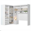 Dormitorio Modulado Casal 6P 242X173 cm Florenca Branco Moval