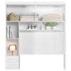 Dormitorio Modulado Casal 6P 242X173 cm Florenca Branco Moval