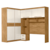 Dormitorio Modulado Casal 6P 242X173 cm Florenca Freijo Off White Moval
