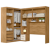 Dormitorio Modulado Casal 6P 242X173 cm Florenca Freijo Off White Moval