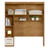 Dormitorio Modulado Casal 6P 242X173 cm Florenca Freijo Off White Moval